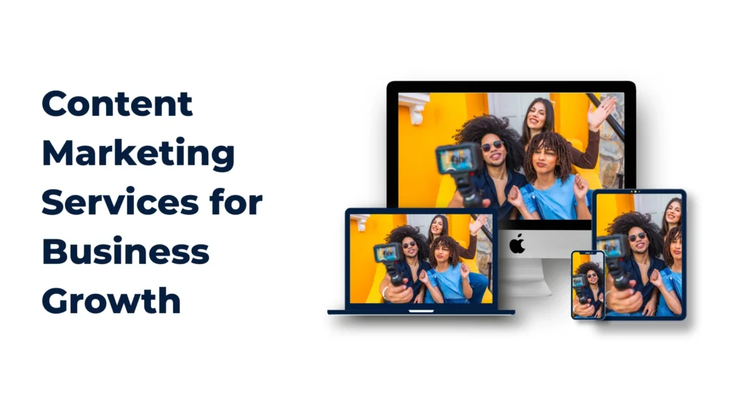 Content marketing strategy featuring blog content, a publishing calendar and digital marketing analytics