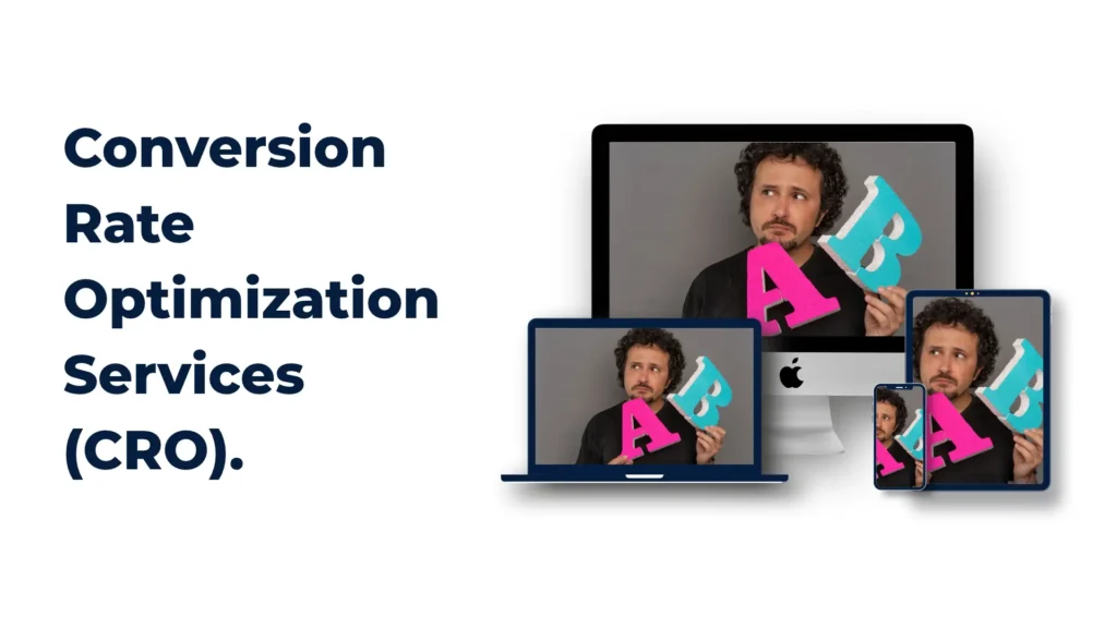 Conversion rate optimization strategy improving website user journeys, landing pages and conversion performance