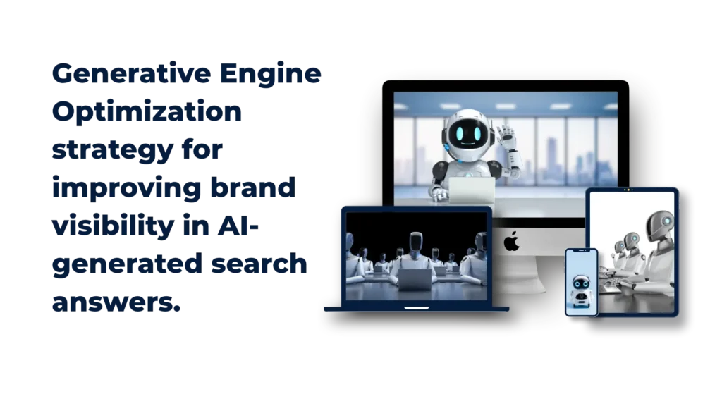 Generative Engine Optimization strategy for improving brand visibility in AI-generated search answers